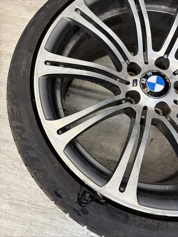 08-13 OEM BMW E90 E92 E93 M3 Rear 19” Wheel Rim Style 220M Silver 19x9.5 ET23