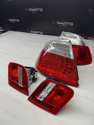 BMW E46 M3 01-06 Convertible LED Tail Lights Red Original Trunk Outers Inners