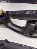 01-06 BMW E46 M3 Brushed Aluminum/Black Door Trim Armrests Front Rear *Notes*