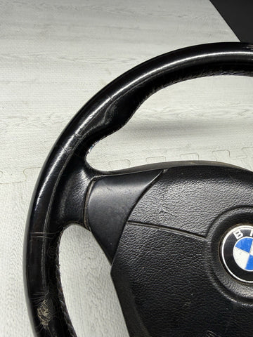1996 - 2002 BMW E36 Z3 M M3 Leather Steering Wheel Black 3 Spoke 32342229487 OEM