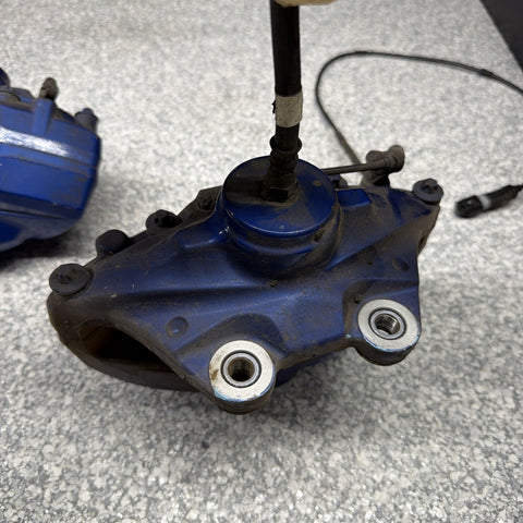 BMW 15-20 F80 F82 F83 M3 M4 Rear Brake Calipers OEM Blue