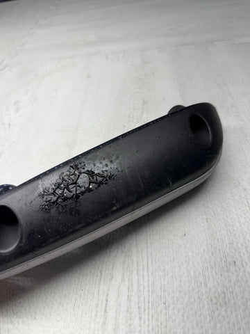 01-06 BMW OEM E46 M3 Convertible Brushed Aluminum/Black Trims Armrests Rear Pair