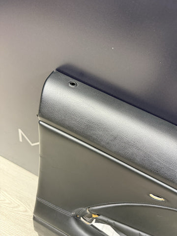 01-06 BMW E46 M3 DRIVER LEFT SIDE DOOR PANEL CARD BLACK OEM