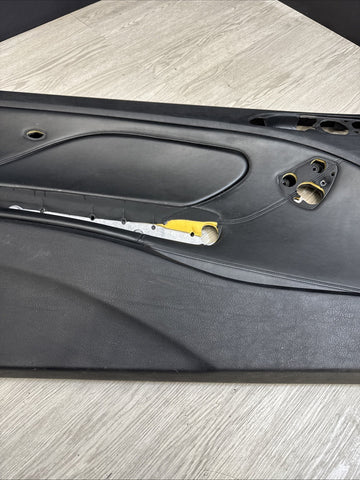 01-06 BMW E46 M3 DRIVER LEFT SIDE DOOR PANEL CARD BLACK OEM