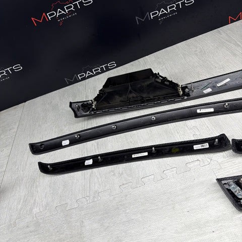 08-13 BMW E92 E93 M3 Interior Trim Set Carbon Leather OEM *Missing 1 Front Door