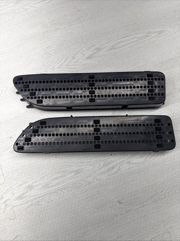 01-06 BMW E46 M3 Left Right Fender Vent Grilles Grills Trims Gloss Black