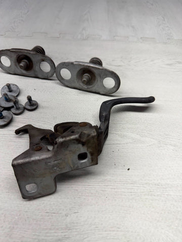 01-06 BMW E46 330 M3 Hood Hardware Safety Release Catch Latch Lock SET OEM