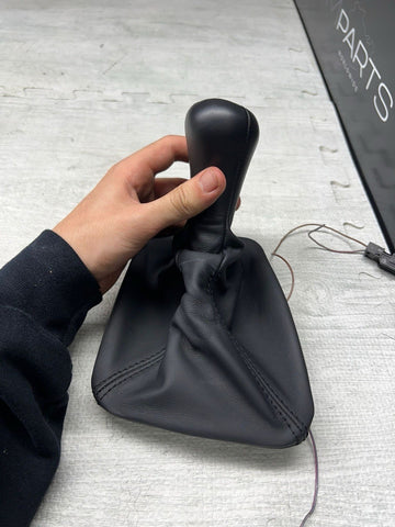 BMW E36 M3 Manual 5 Speed Gear Shift Knob Boot Black Leather OEM