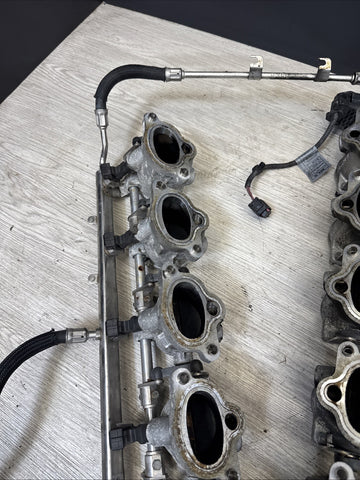 06-10 BMW M5 M6 S85 Individual Throttle Body Assembly ITB Fuel Rail Injectors