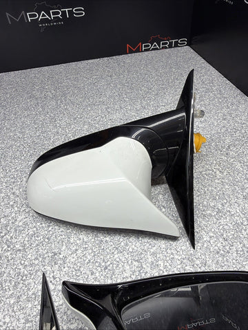 15-18 OEM BMW F80 M3 Front Left Right Mirror Assembly Heated Alpine White