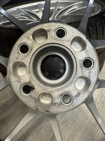 BBS JAPAN RI-A 18x9.5 ET23 18x10.5 ET37 Diamond Silver Set 16-21 BMW F87 M2