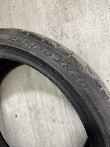 2020 Used 285/30ZR20 Pirelli P Zero PZ4 93Y - 5/32 *Inner Wear