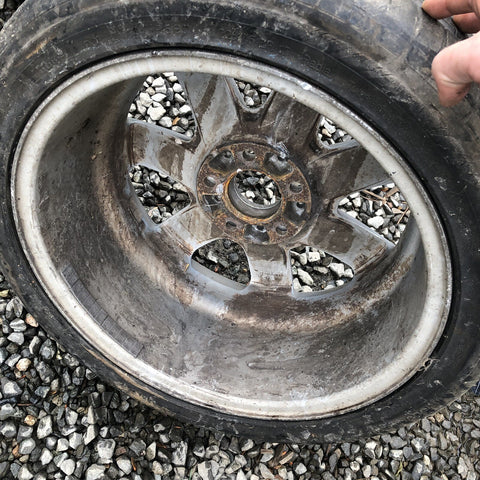 04-14 BMW 3 Series OEM Silver 17x8 7 Tapered Spoke Wheel