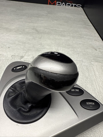 06-10 BMW E63 E64 M6 SMG Shift Knob Shifter Selector + Trim Cover w/ Buttons OEM