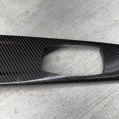 15-20 BMW M3 M4 CENTER CONSOLE IDRIVE CONTROLLER CARBON FIBER TRIM OEM 9232072