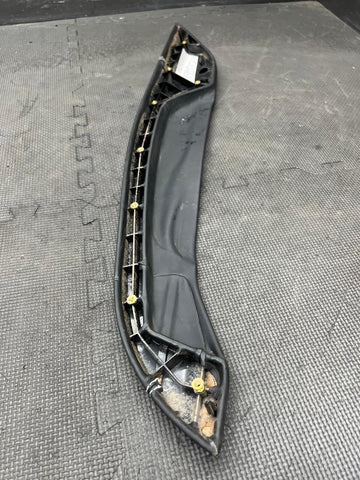 15-19 FERRARI 488 CENTER TUNNEL CONSOLE TRIM PANEL OEM LEATHER WHITE STITCHING