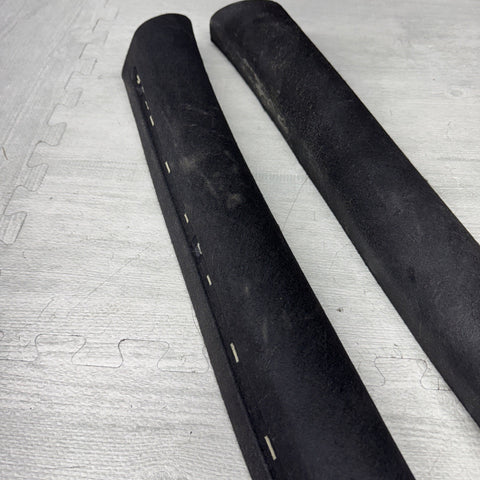 2001-2006 BMW M3 E46 Coupe Front Left Right A Pillar Trim Cover Black OEM *Notes