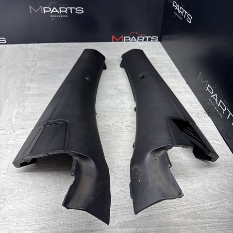 01-06 BMW E46 M3 CONVERTIBLE REAR INTERIOR QUARTER TRIMS COVERS PANELS BLACK
