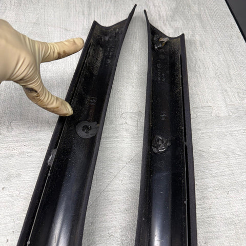 1992-1999 BMW E36 Convertible Front A-Pillar Trim Left&Right Black OEM 1977760