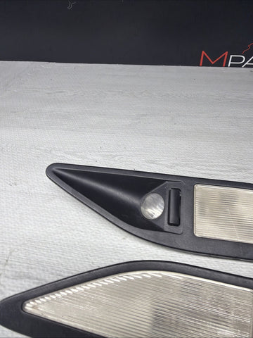 BMW E39 M5 540I REAR DOME LIGHT INTERIOR READING LAMP BLACK R/L 2491509 2491510