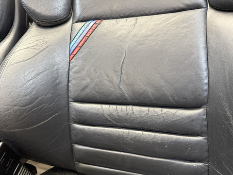 95-99 BMW E36 M3 COUPE SPORT VADER SEATS BLACK LEATHER OEM SET