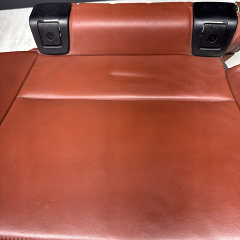 08-13 BMW E93 M3 Coupe Right Passenger Rear Seat Bottom Bench Fox Red Leather