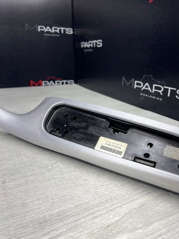 01-06 BMW E46 M3 Brushed Aluminum/Black Door Trim Armrest Right Front Passenger