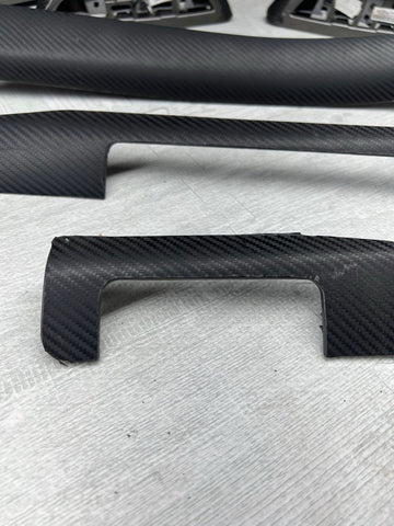 01-06 BMW E46 M3 Convertible Interior Armrests Trim Set Titan Shadow Grey