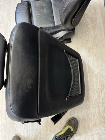 01-06 BMW E46 M3 Coupe Interior Front Seats Black heated Powered *Bent*