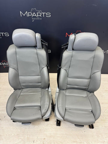 01-06 BMW E46 M3 Convertible Interior Front Heated Seats Grey Gray