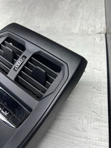 BMW 21-26 G20 G26 G82 Rear Center Console Air Vent Heater Switch Panel Black