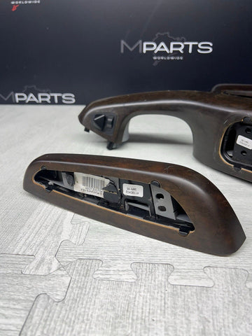 01-06 BMW E46 M3 Convertible Interior Armrests Trim Set Titan Shadow Grey