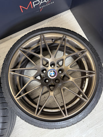 15-20 BMW F80 F82 F83 M3 M4 666M 20” OEM Competition Wheels Rims Bronze
