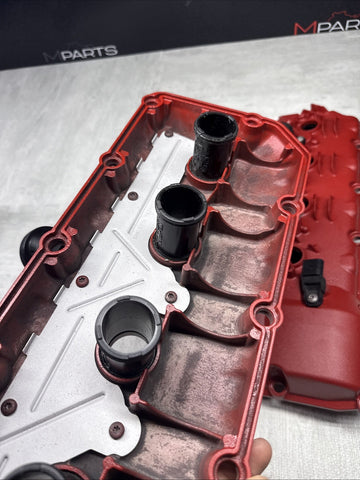 2008-2013 BMW E90 E92 E93 M3 S65 V8 Valve Covers Pair LH RH 7838268 7838267 Red