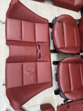 01-06 BMW E46 M3 OEM Complete Convertible Interior Imola Red Powered Heated