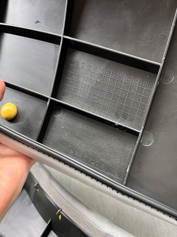 1995 - 1999 BMW E36 M3 SEDAN REAR SEAT BOLSTERS PAIR DOVE GREY