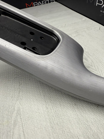 01-06 BMW E46 M3 Brushed Aluminum/Grey Door Trim Armrest Front Left Driver