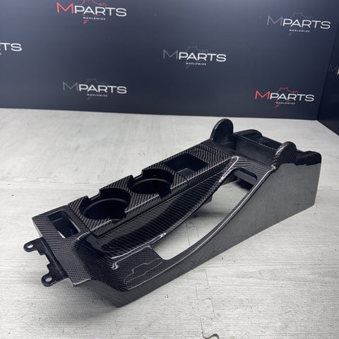 01-06 BMW E46 330 328 325 M3 COUPE BLACK CENTER CONSOLE COIN TRAY CARBON FIBER