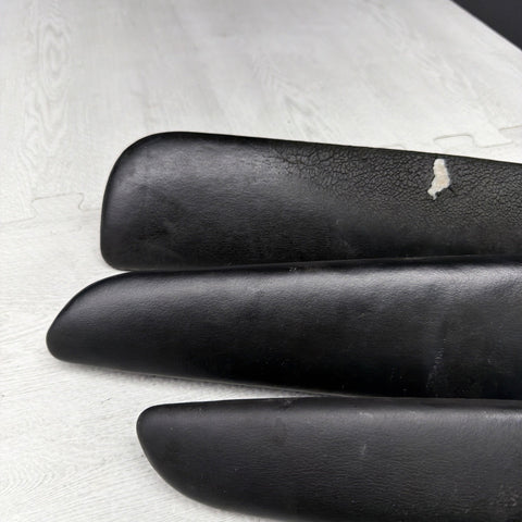 01-06 BMW E46 M3 Convertible Door Upper Arm Rest Armrest Pads Black *Notes*