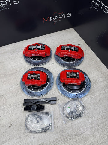NEW 01-06 BMW E46 M3 BREMBO Big Brake Kit Red Calipers Rotors Set Plug Play