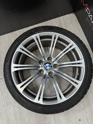 08-13 OEM BMW E90 E92 E93 M3 Rear 19” Wheel Rim Style 220M Silver 19x9.5 ET23