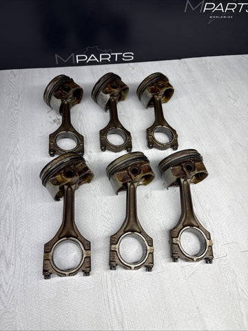 BMW OEM E36 M3 S52 PISTONS CONNECTING RODS SET 11251405702 11241247175