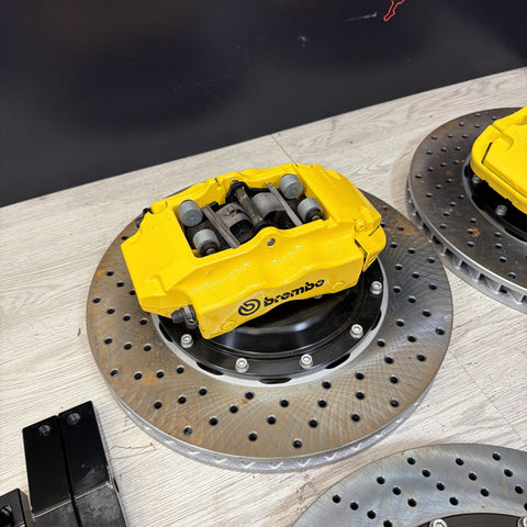 NEW 08-13 BMW E90 E92 E93 M3 BREMBO Big Brake Kit Calipers Rotors Set Plug Play