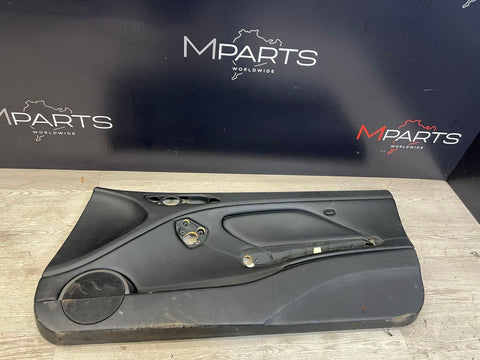 01-06 BMW E46 M3 PASSENGER RIGHT SIDE DOOR PANEL CARD BLACK OEM