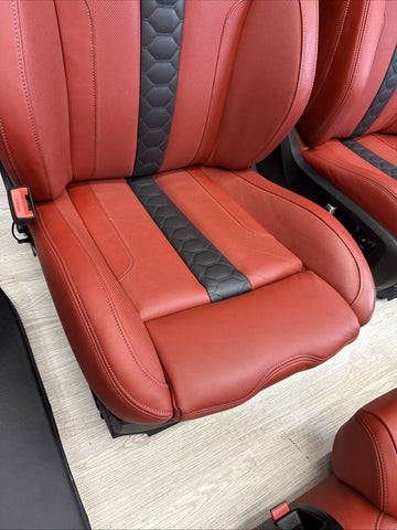 20-25 BMW G06 F96 X6M Original Sakhir Orange Interior Seats Complete