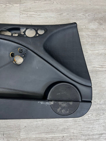 01-06 BMW E46 M3 DRIVER LEFT SIDE DOOR PANEL CARD BLACK OEM