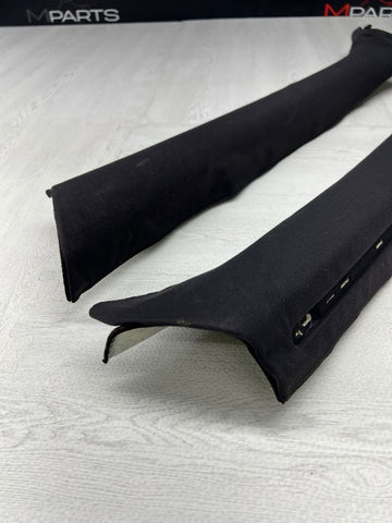 2001-2006 BMW E46 M3 Coupe Front A Pillars Trims Cover Black OEM