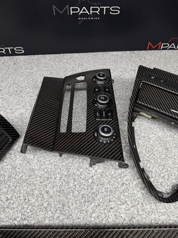 06-07 OEM BMW E63 E64 M6 Front Rear Door Dash Center Console Carbon Trim *Notes*