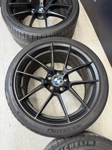 OEM 15-20 BMW F80 F82 F83 F87 M2 M3 M4 CS Wheels Rims Genuine Style 763M Black