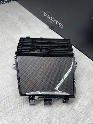 BMW 21-25 G80 G82 G83 M3 M4 Center Console Carbon Storage Trim Panel OEM